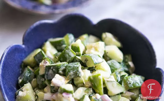 Cucumber Salad with Tahini Dressing