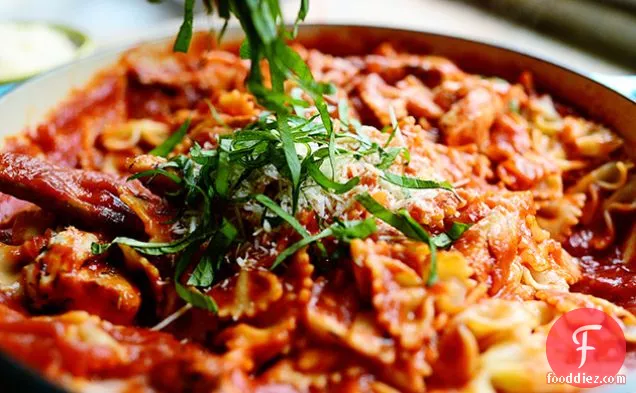Skillet Chicken Lasagna