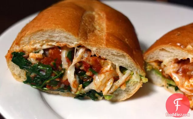 Chipotle Shrimp and Cheese Torta