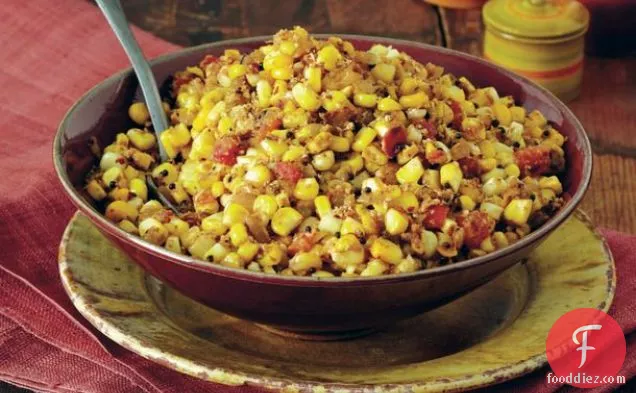 Sweet Corn with Toasted Coconut (Thénga Makkaí) from 'Indian Cooking Unfolded