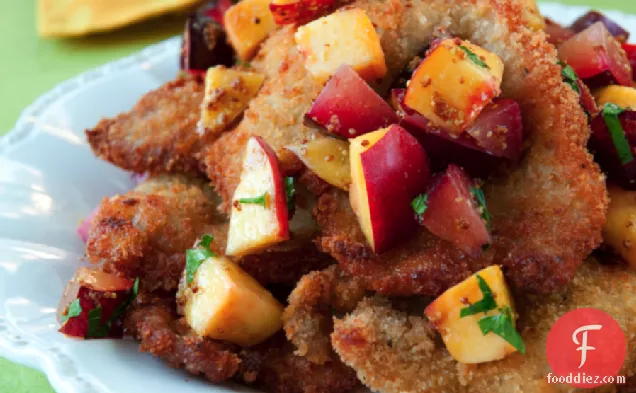 Pork With Peaches And Mustard