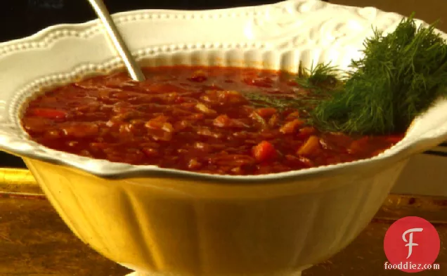Sweet & Sour Cabbage Soup With Dill
