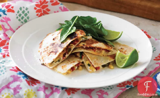 Corn And Goat Cheese Quesadillas