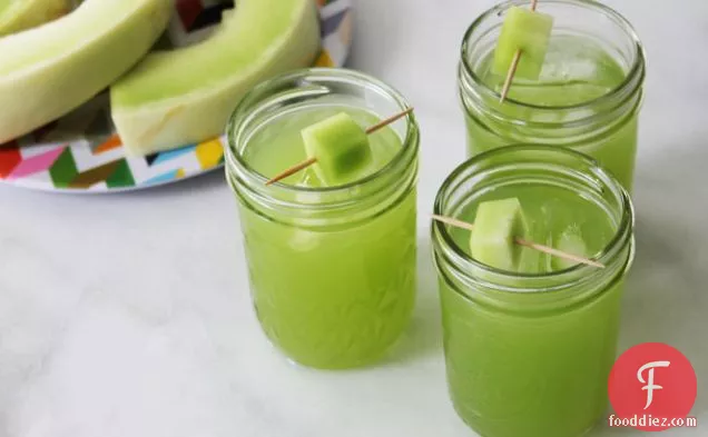 Spicy Honeydew and Coconut Water Agua Fresca