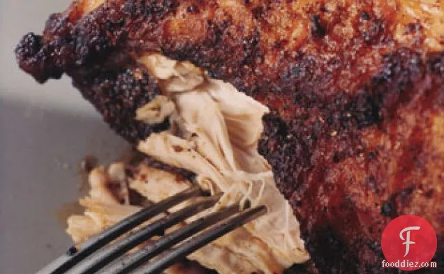 उत्तरी अफ्रीकी मसाले के पेस्ट के साथ ग्रील्ड चिकन स्तन