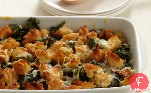 Crispy Baked Kale with Gruyère Cheese