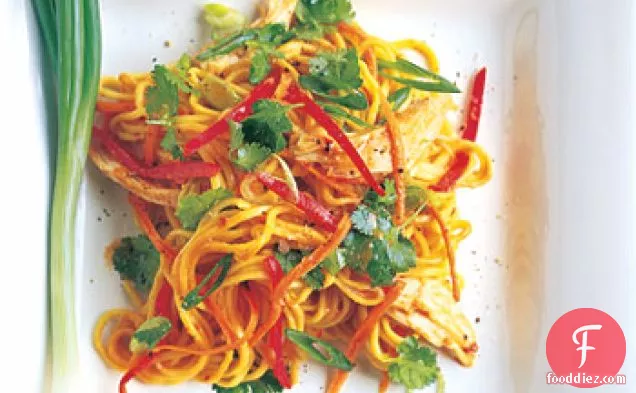 Spicy Asian Noodle and Chicken Salad