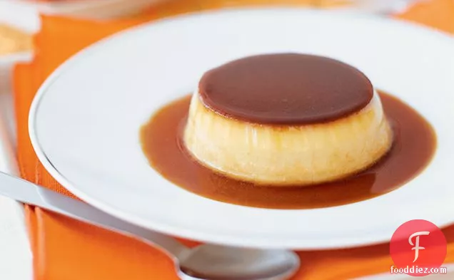 Coconut Flans with Coffee Caramel