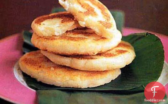 Fried Masa Cakes with Cheese (Arepas de Queso)