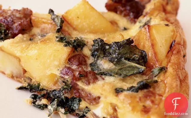 Potato, Sausage and Kale Frittata