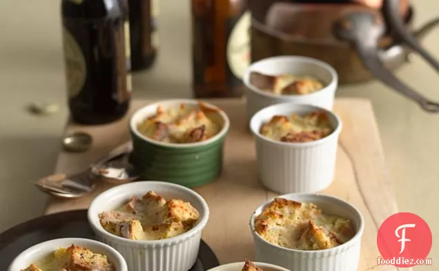 Farmhouse Cheese and Caraway Soda Bread Puddings