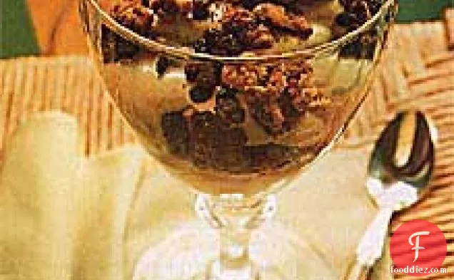 Baileys Pudding Parfaits with Oatmeal-Walnut Crunch