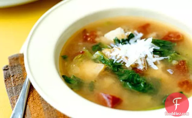 Chicken and Escarole Soup with Fennel