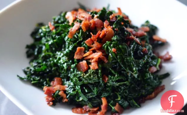 Quick And Simple Stir-fried Kale And Bacon