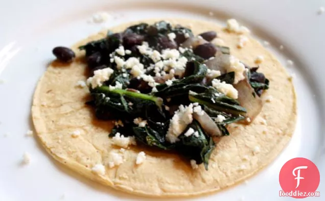 Dinner Tonight: Black Bean And Kale Tacos