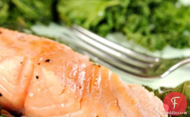 Salmon Wrapped In Fig Leaves