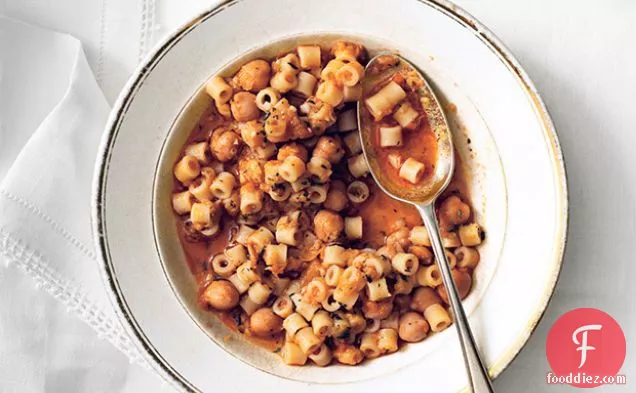 Ditalini with Chickpeas and Garlic-Rosemary Oil