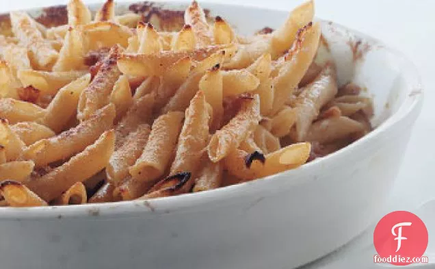 Penne with Parmesan Cream and Prosciutto