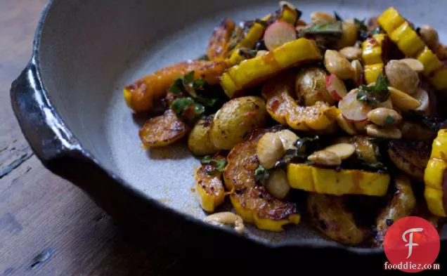 Miso Harissa Delicata Squash