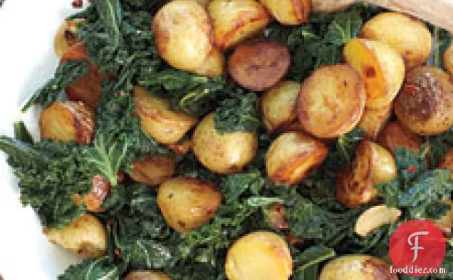 Skillet Potatoes With Greens