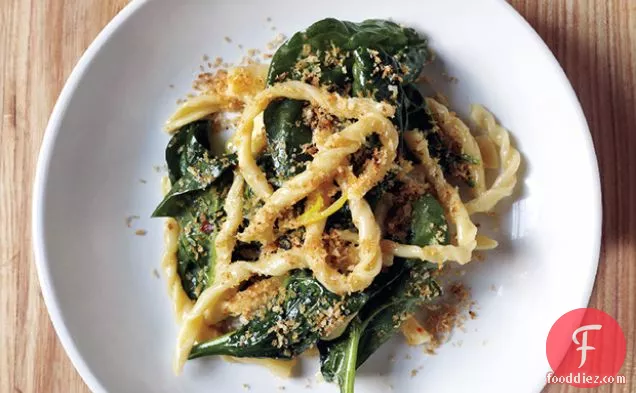 Strozzapreti with Spinach and Preserved Lemon