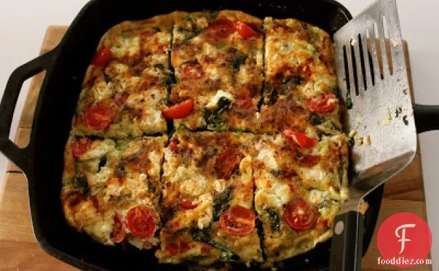 Veggie Frittata With Feta Cheese