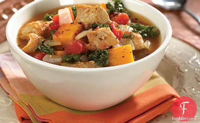 पोर्क और बटरनट स्क्वैश स्टू