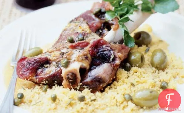Lamb Shanks with Olives and Capers