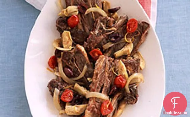 Lamb Chops With Artichoke Hearts