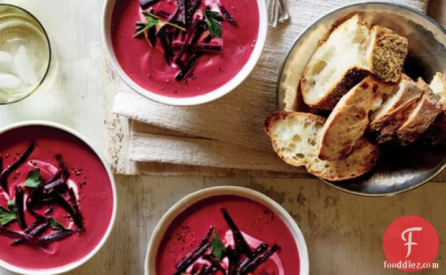 Beet, Ginger, and Coconut Milk Soup