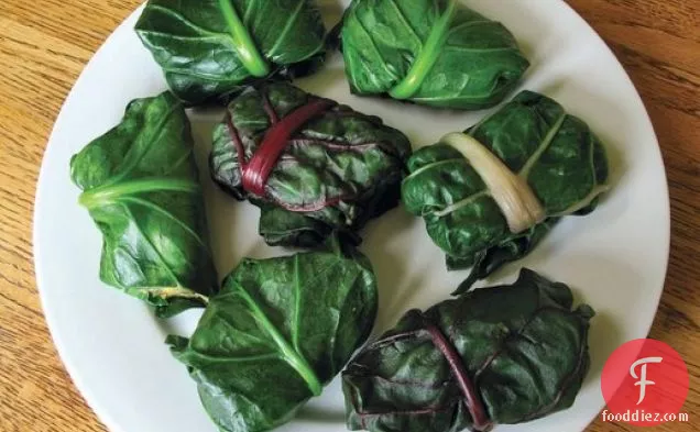 Chard- or Collard-Wrapped Polenta-Chile Tamale Packages From 'Heart of the Plate