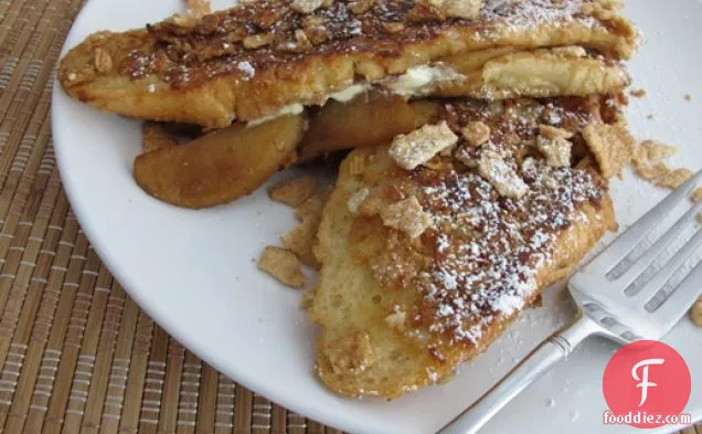 Cinnamon Toast Crunch® Coated Apple Stuffed French Toast