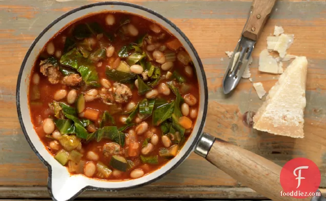 Rustic Tuscan Bean And Sausage Soup