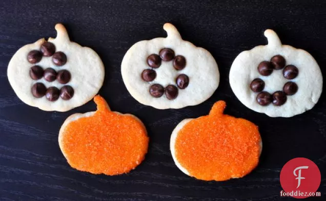 Decorated Halloween Cream Cheese Roll-Out Cookies