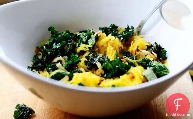 Roasted Spaghetti Squash and Kale