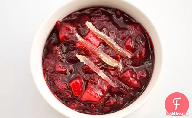 Pear and Ginger Cranberry Sauce