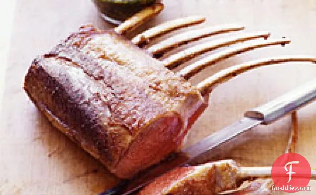 ग्रेमोलटा के साथ मेमने का रैक