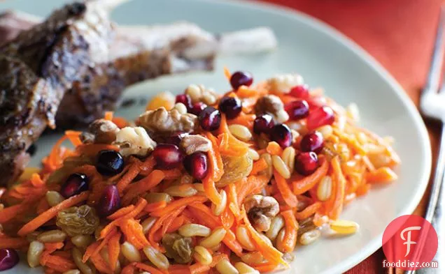 Kamut Salad with Carrots and Pomegranate