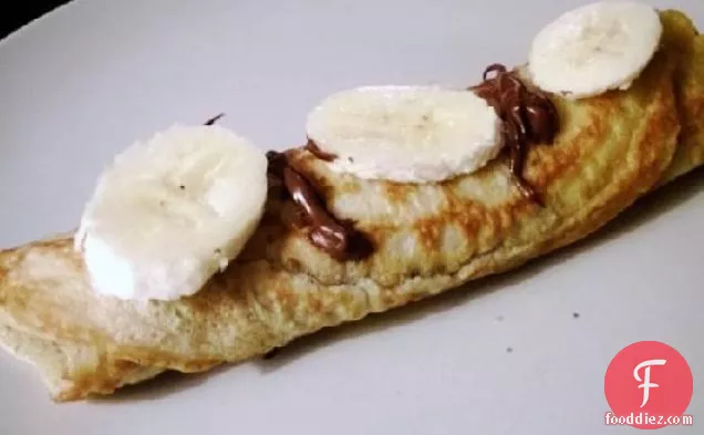 Nutella Banana Pancakes German Style