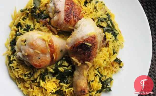 Lemon Chicken and Rice With Kale