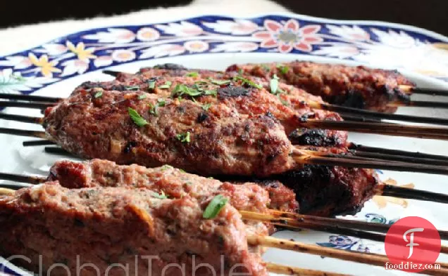 Azerbaijani Grilled, Ground Lamb (lyulya Kabob)