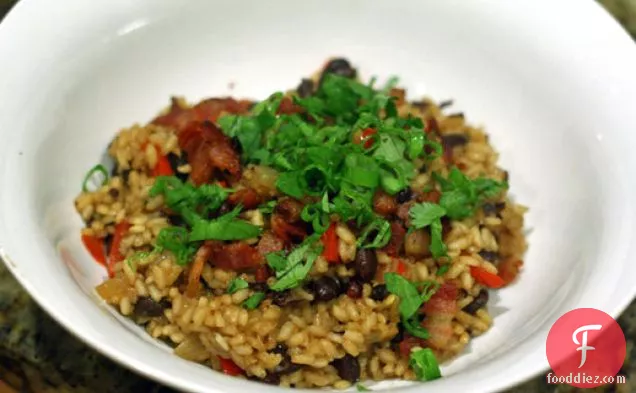 Black Beans and Rice with Bacon
