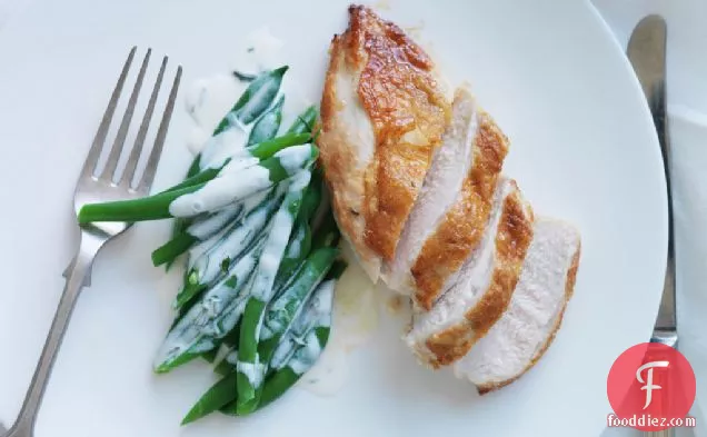 Graham Elliot's Chicken With Green Beans In Buttermilk-Tarragon Dressing Recipe