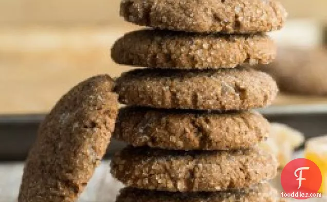 Chewy Molasses Spelt Cookies