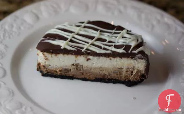 Four Inch Cheesecake — Chocolate Glazed Triple Layer