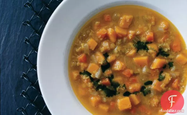 Curried-Squash and Red-Lentil Soup