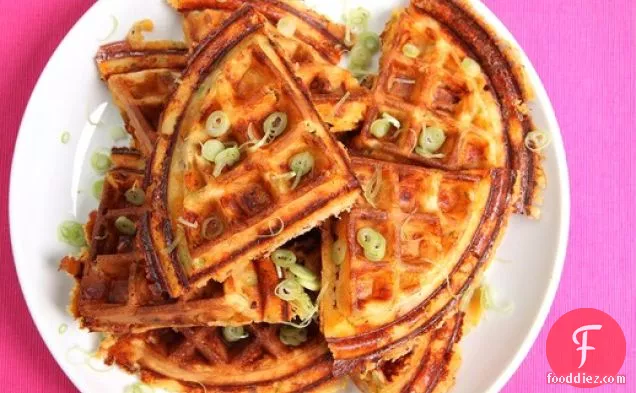 Bacon, Cheese, and Scallion Waffles