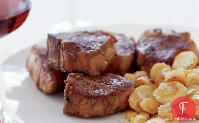 पार्सनिप के साथ मेम्ने चॉप