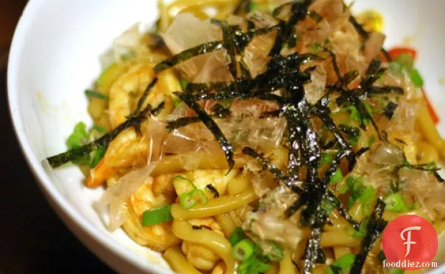 Yaki Udon With Shrimp