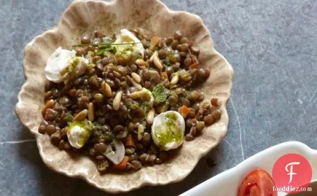 Lentils and Mozzarella Caprese From 'Feast